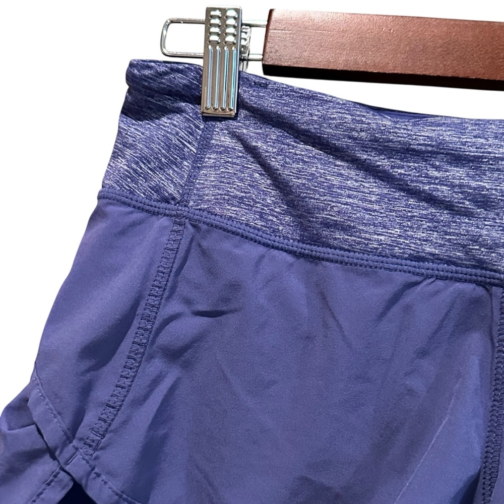 (Sold) Lululemon Run Speed Shorts Royalty Purple 2.5” Inseam Size 4 - Picture 2 of 10